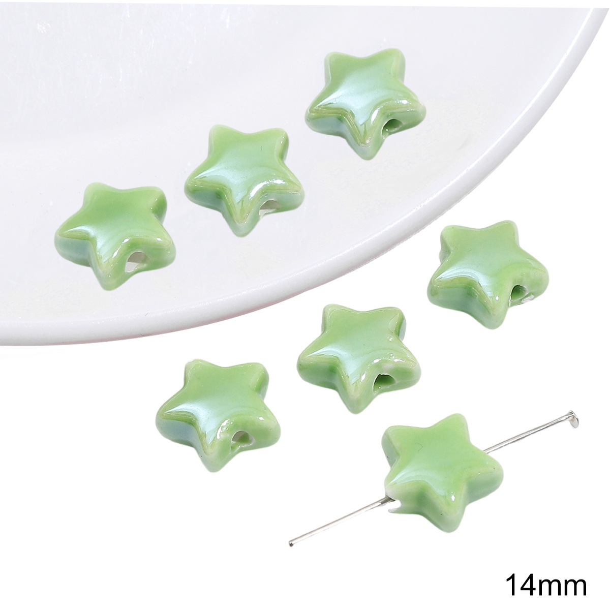 19:Five-pointed star 14mm 2/bag