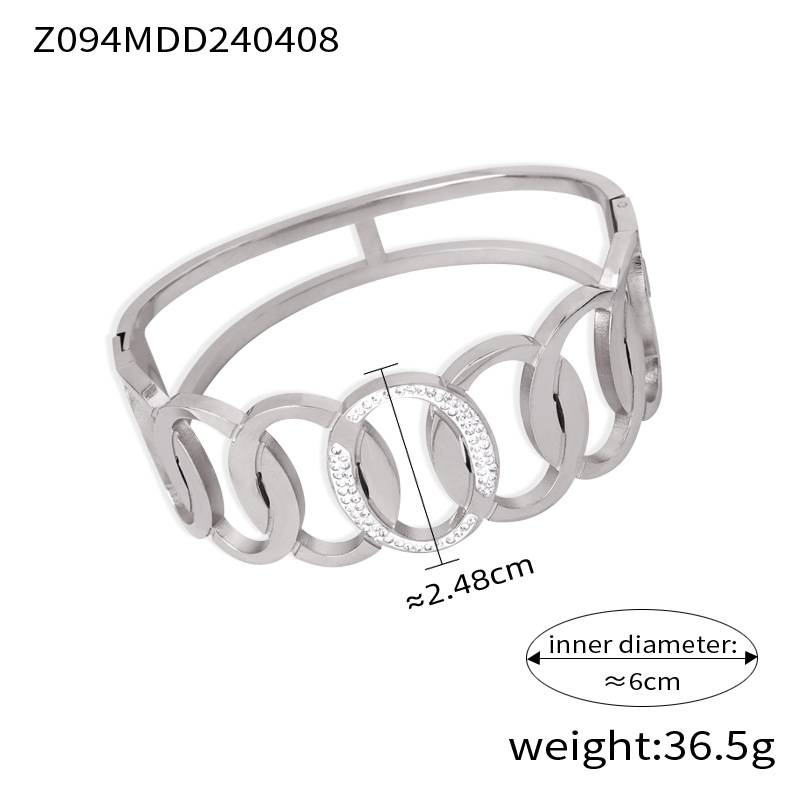 2:Z094-Steel color bracelet