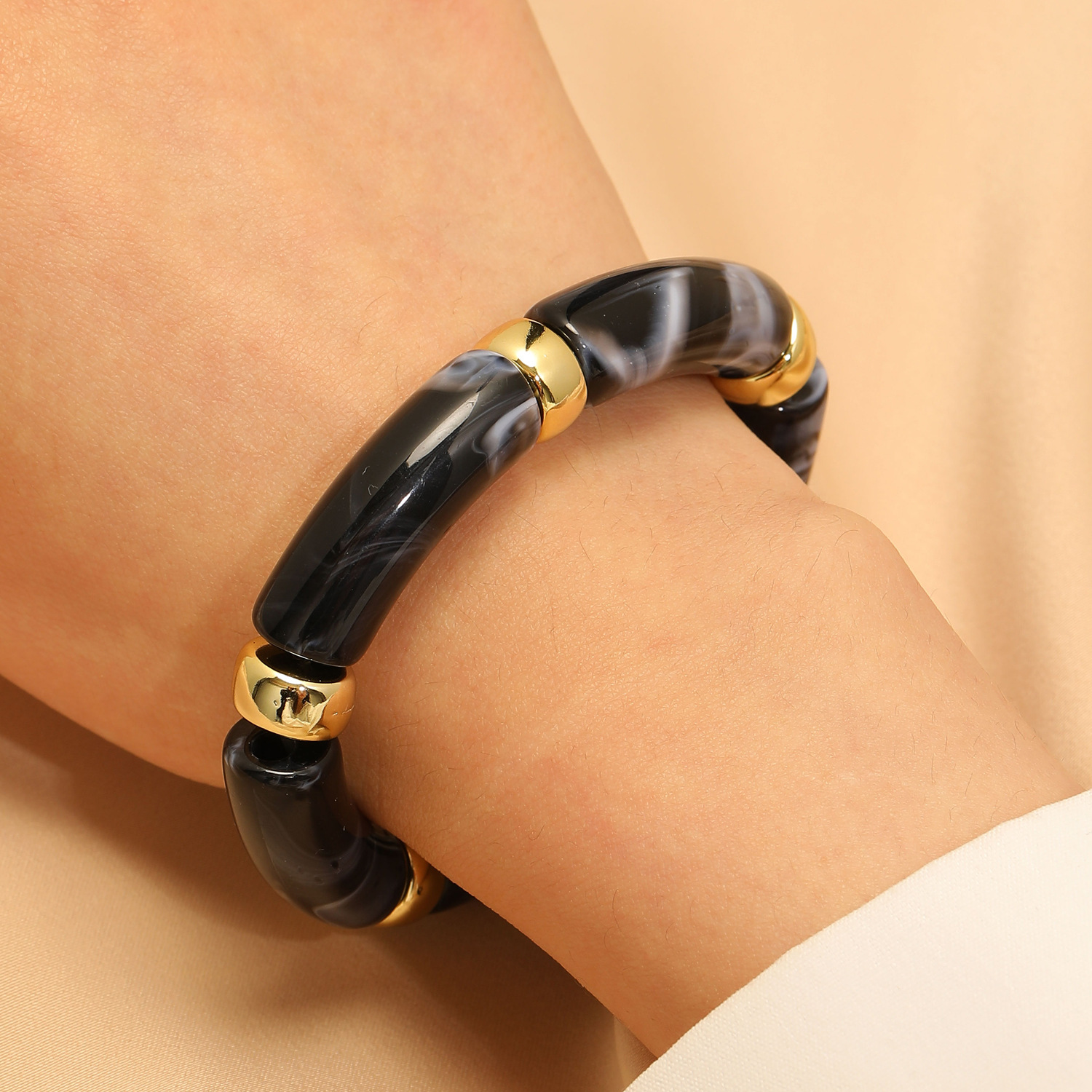 1:Elastic bracelet black g-419
