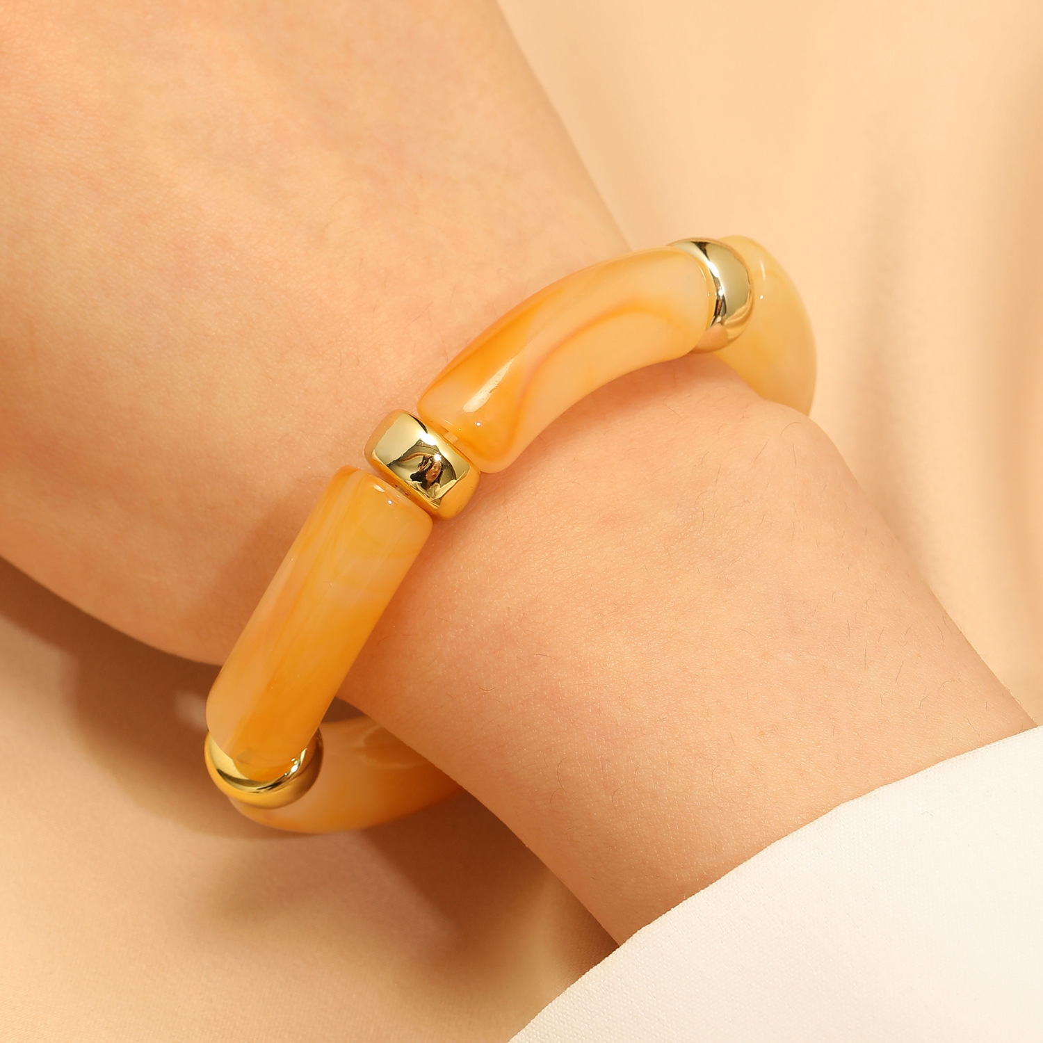 3:Elastic bracelet beige 4801