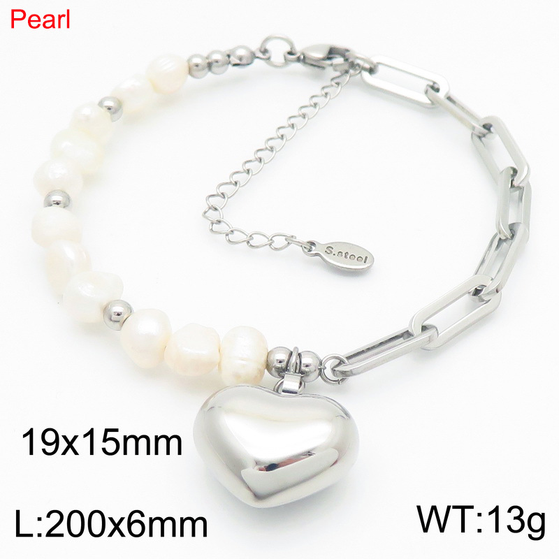 Steel color bracelet kb186960-z