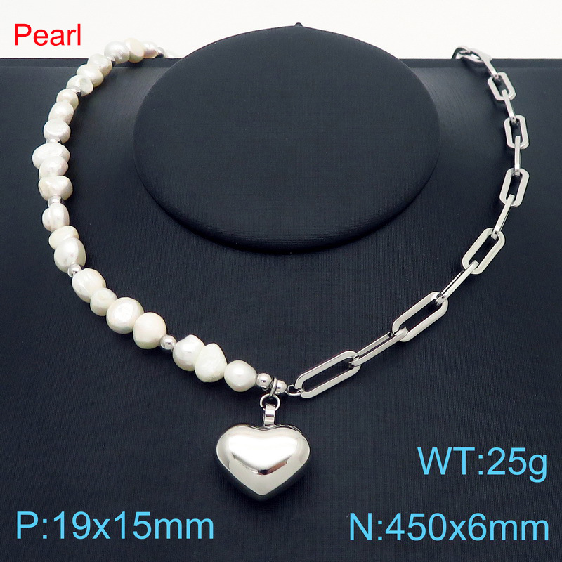 4:Steel color necklace kn287681-z