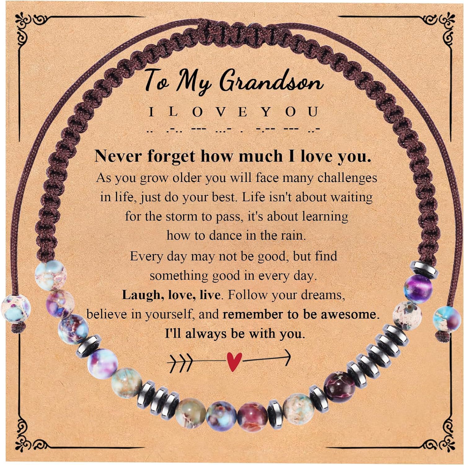 15:Emperor stone   To My Grandson card