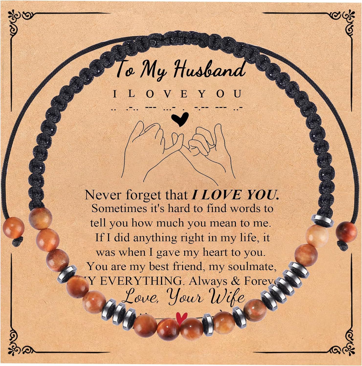 32:Yellow Tiger Eye   To My Husband card