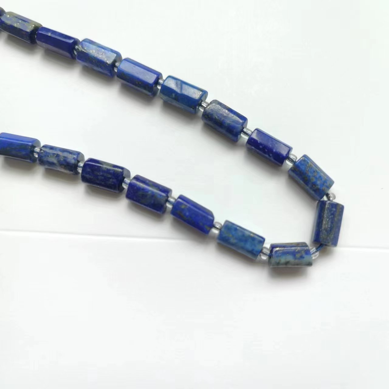 5:Natural lapis lazuli handmade hexagonal column