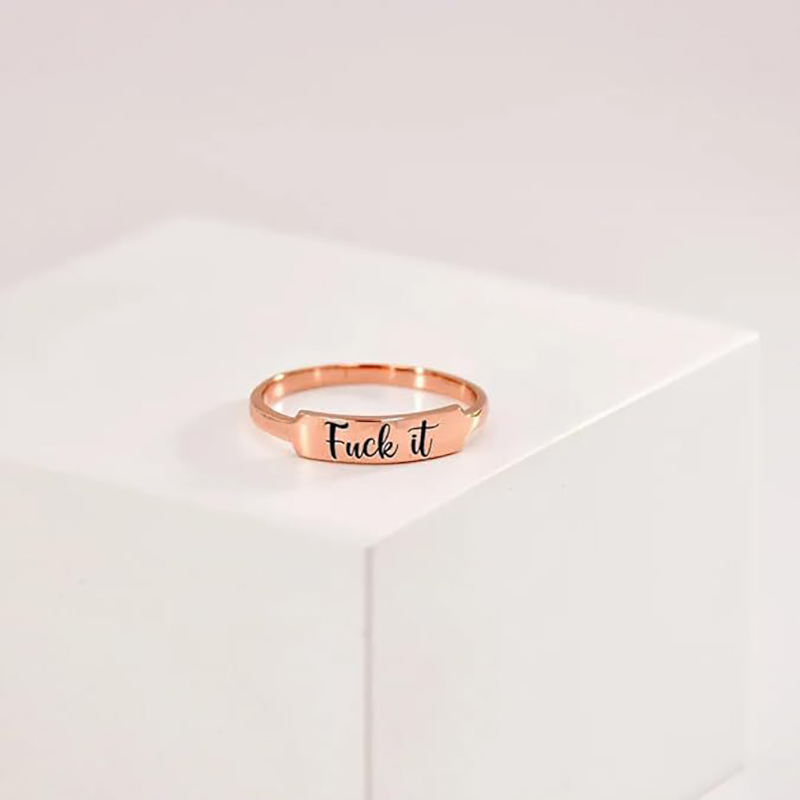 3:Rose Gold Single Ring