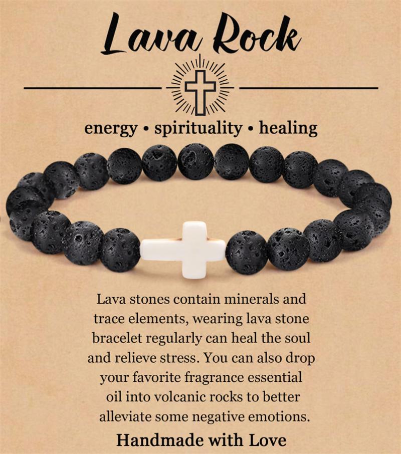 Volcanic rock With card