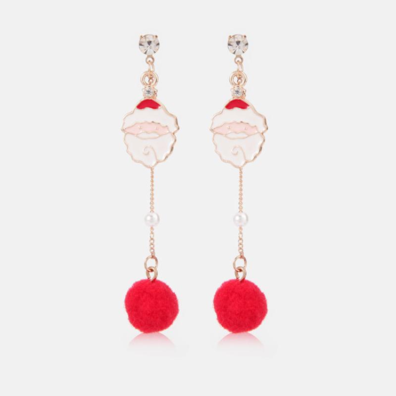 1:Santa Claus tassel earrings
