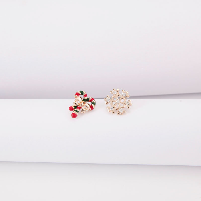 6:Snowflake Crutch Combination Earrings