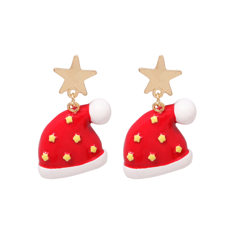 7:Christmas Hat Earrings