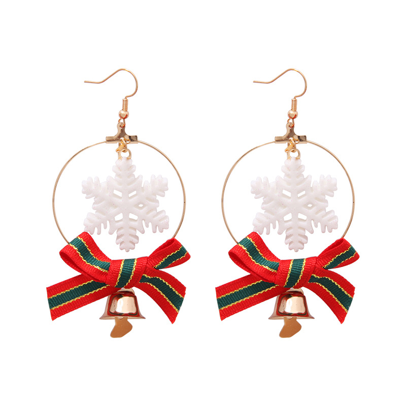 11:Snowflake Circle Earrings