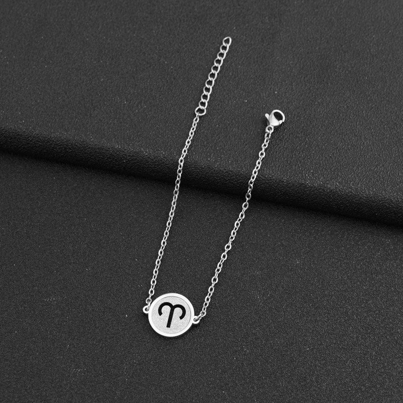 3:A steel color Aries bracelet
