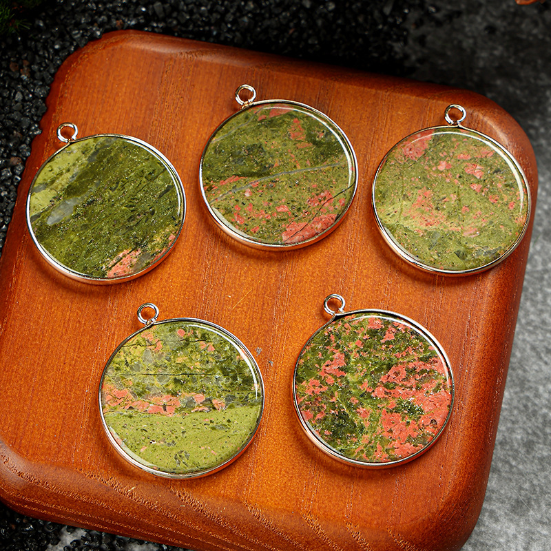 A flower green stone