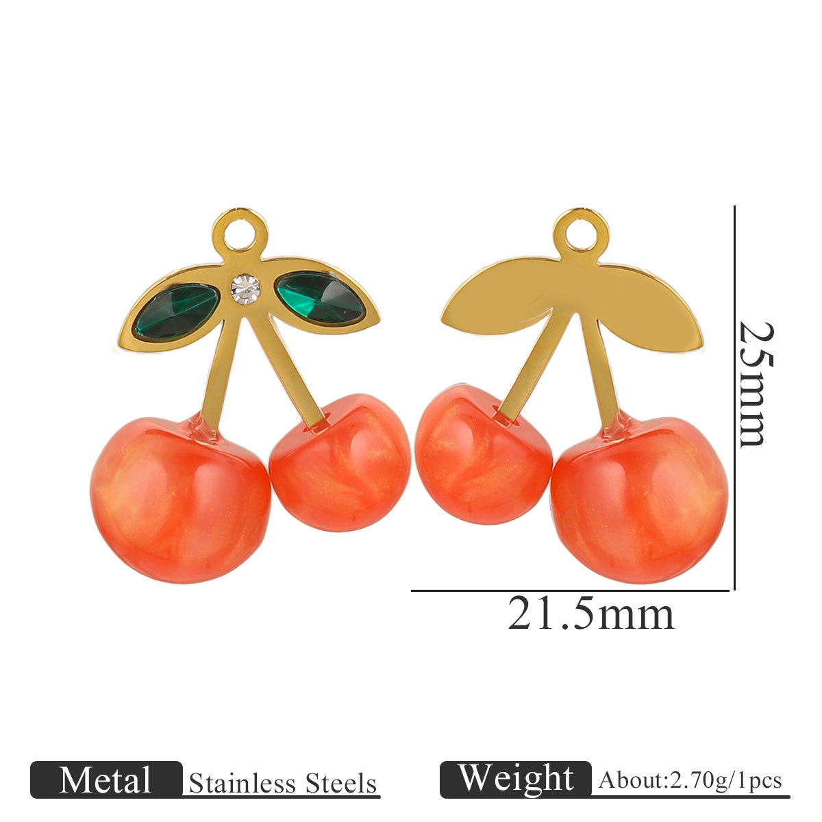 Cherry pendant orange