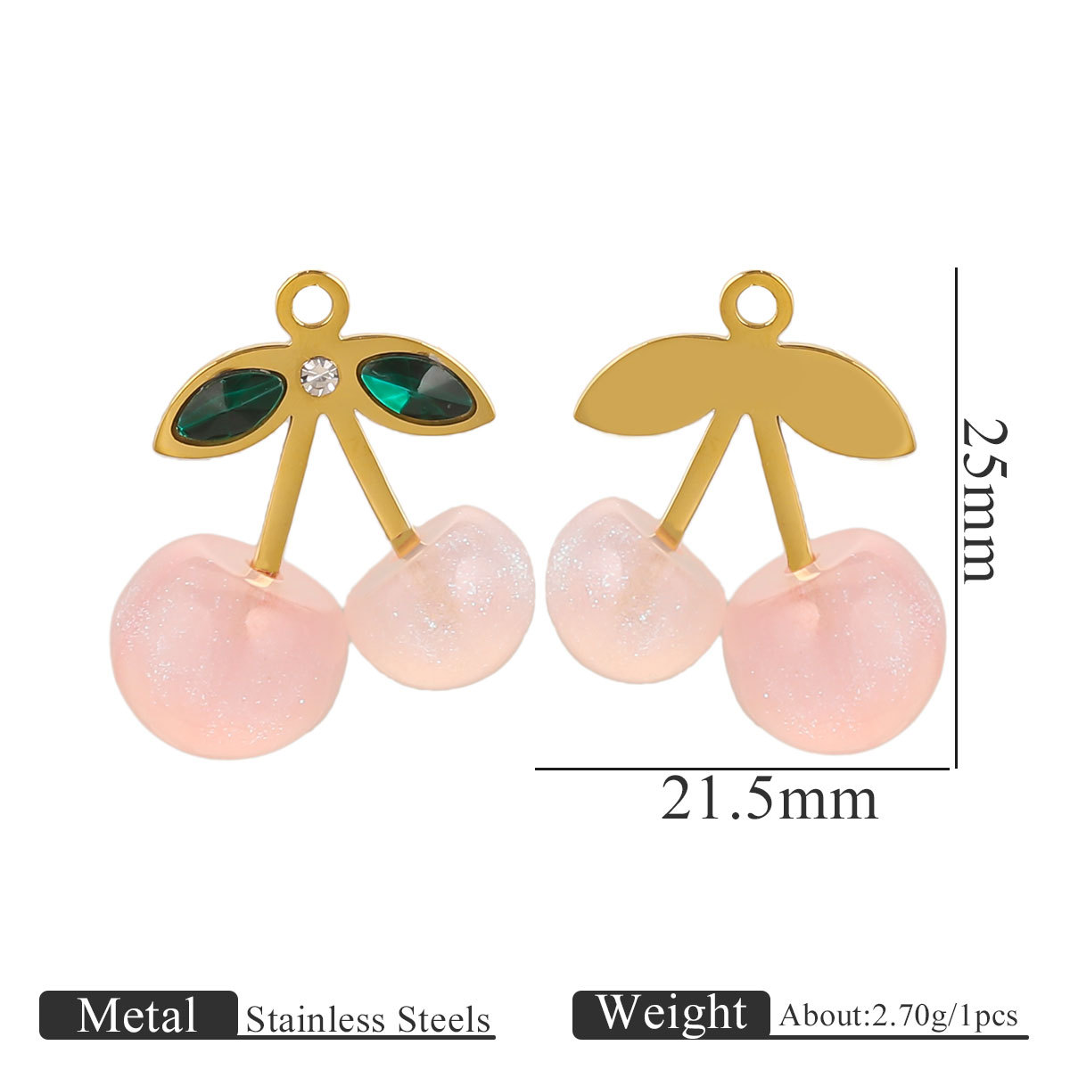 3:Cherry pendant pink