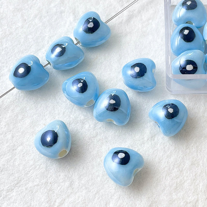 [lake blue] love eyes 15*17mm