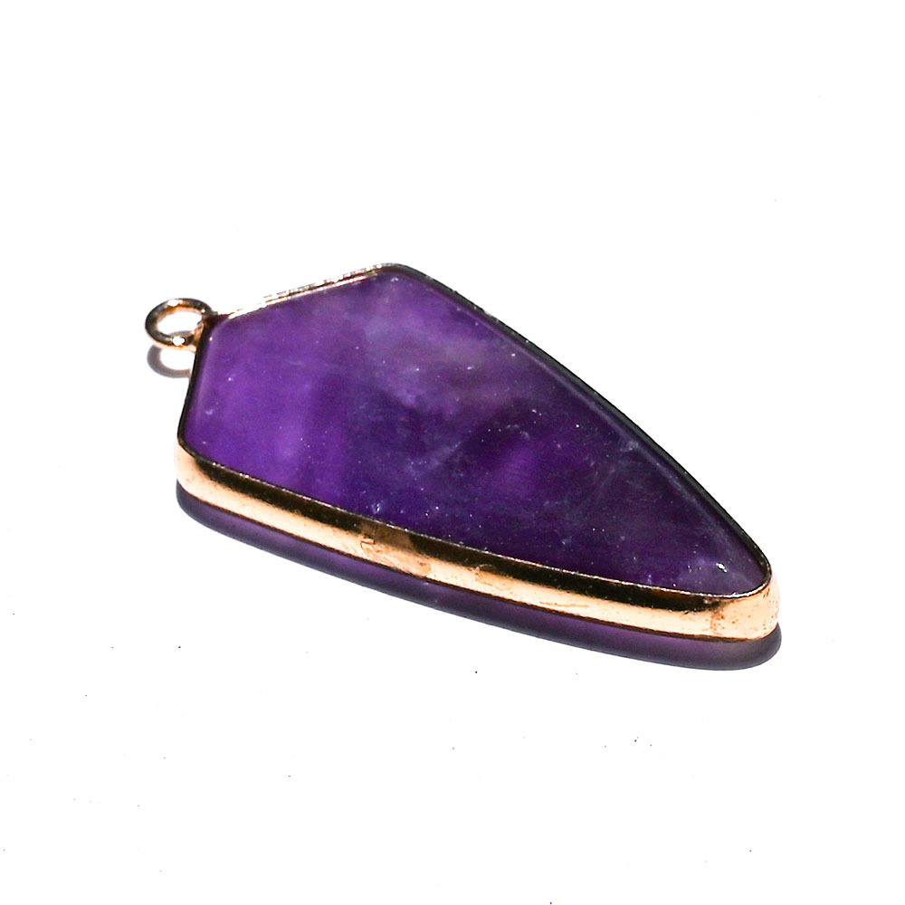 4:Amethyst Edge Shield Pendant