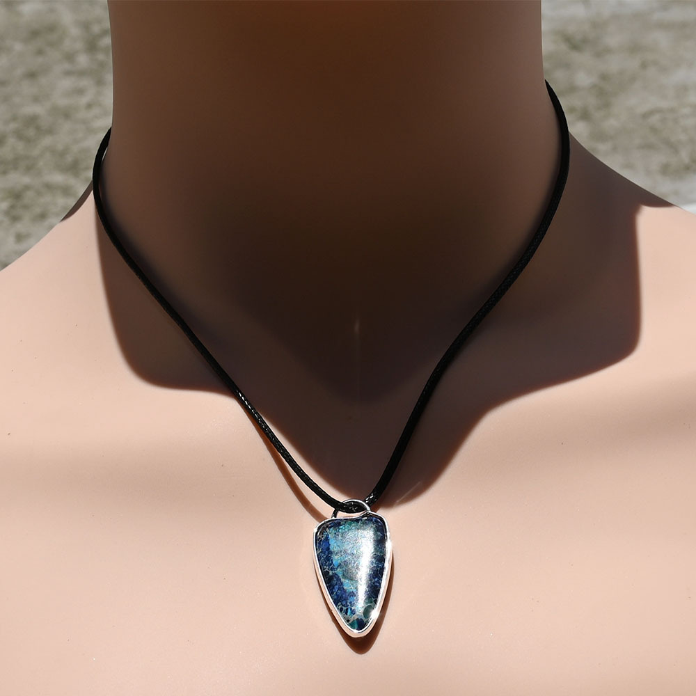 Blue imperial stone (silver)