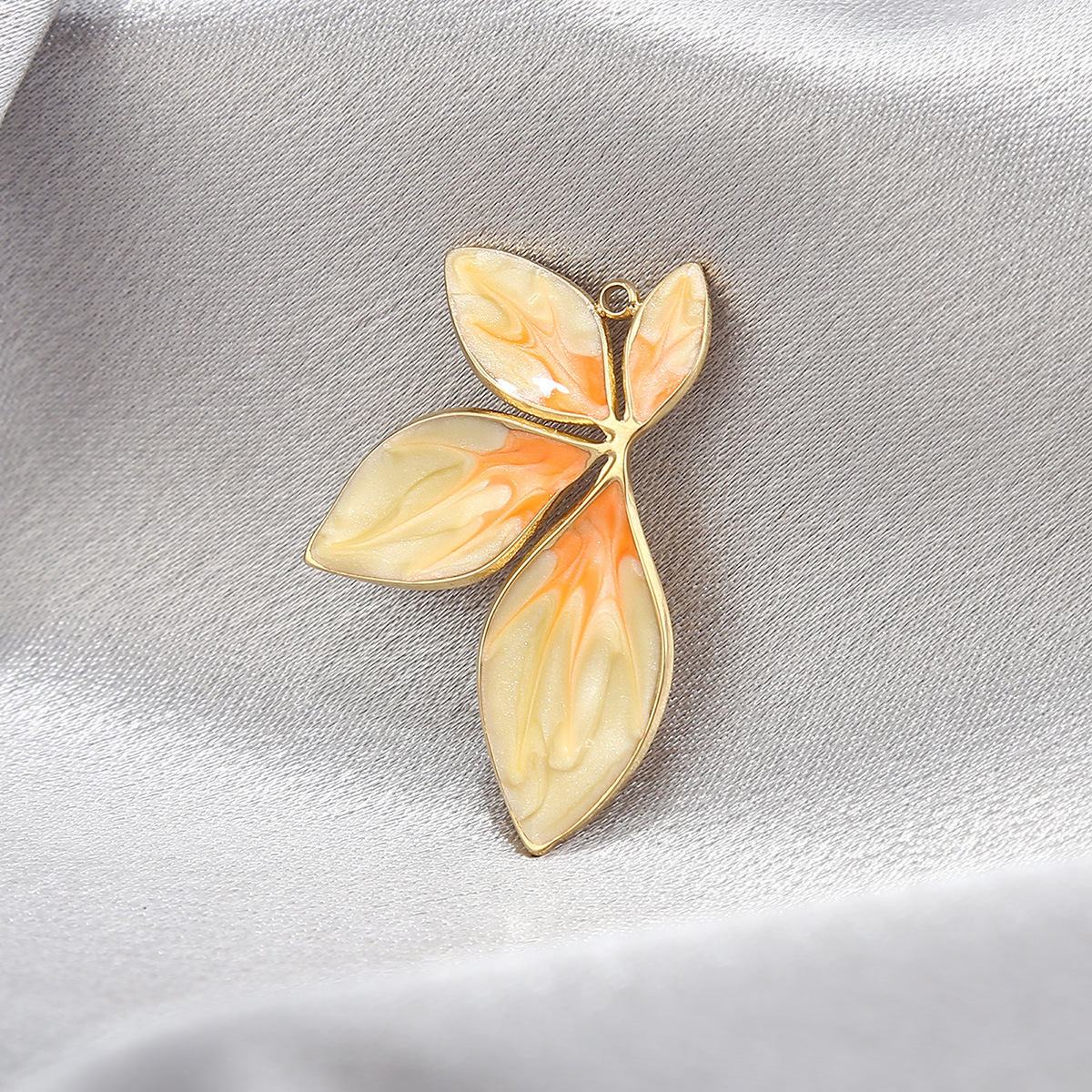 4:Orange oil drop pendant