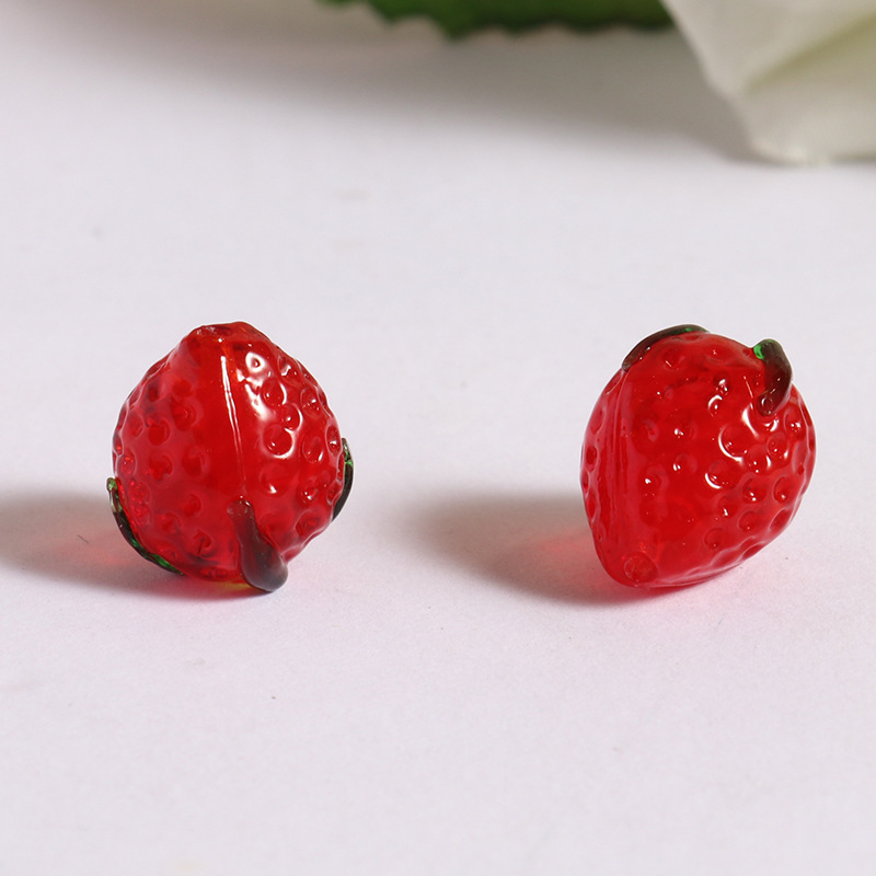 5:Red porcelain strawberry 12mm