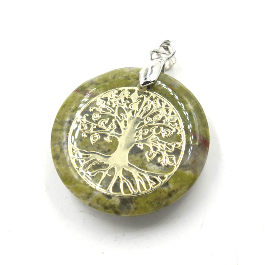 9:Flower green stone