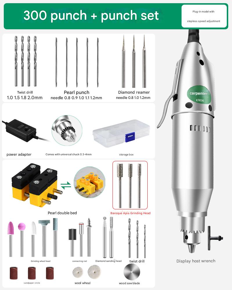 3:300 pearl walnut punching machine punching suit