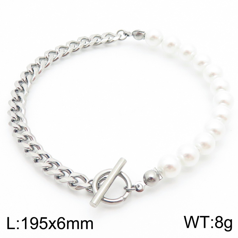 Steel color bracelet kb188833-z