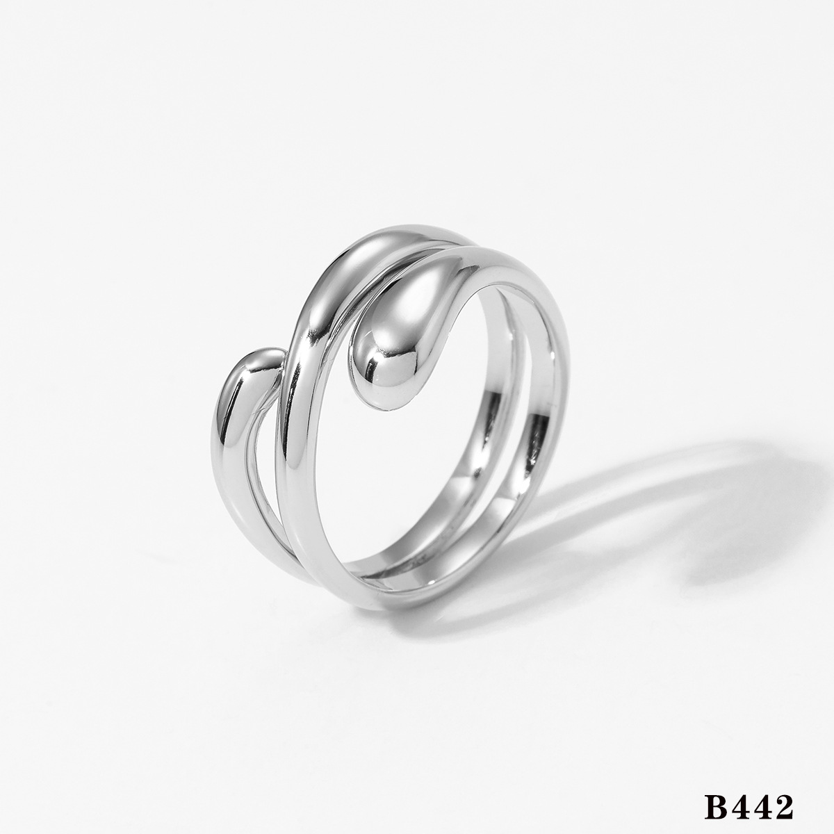 2:silver ring B442