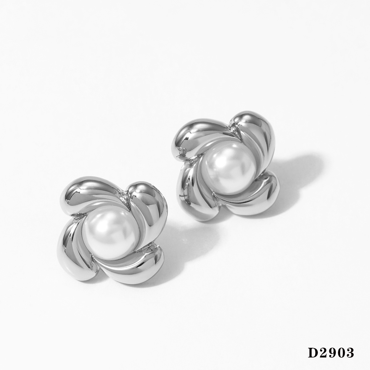 Silver earrings d2903
