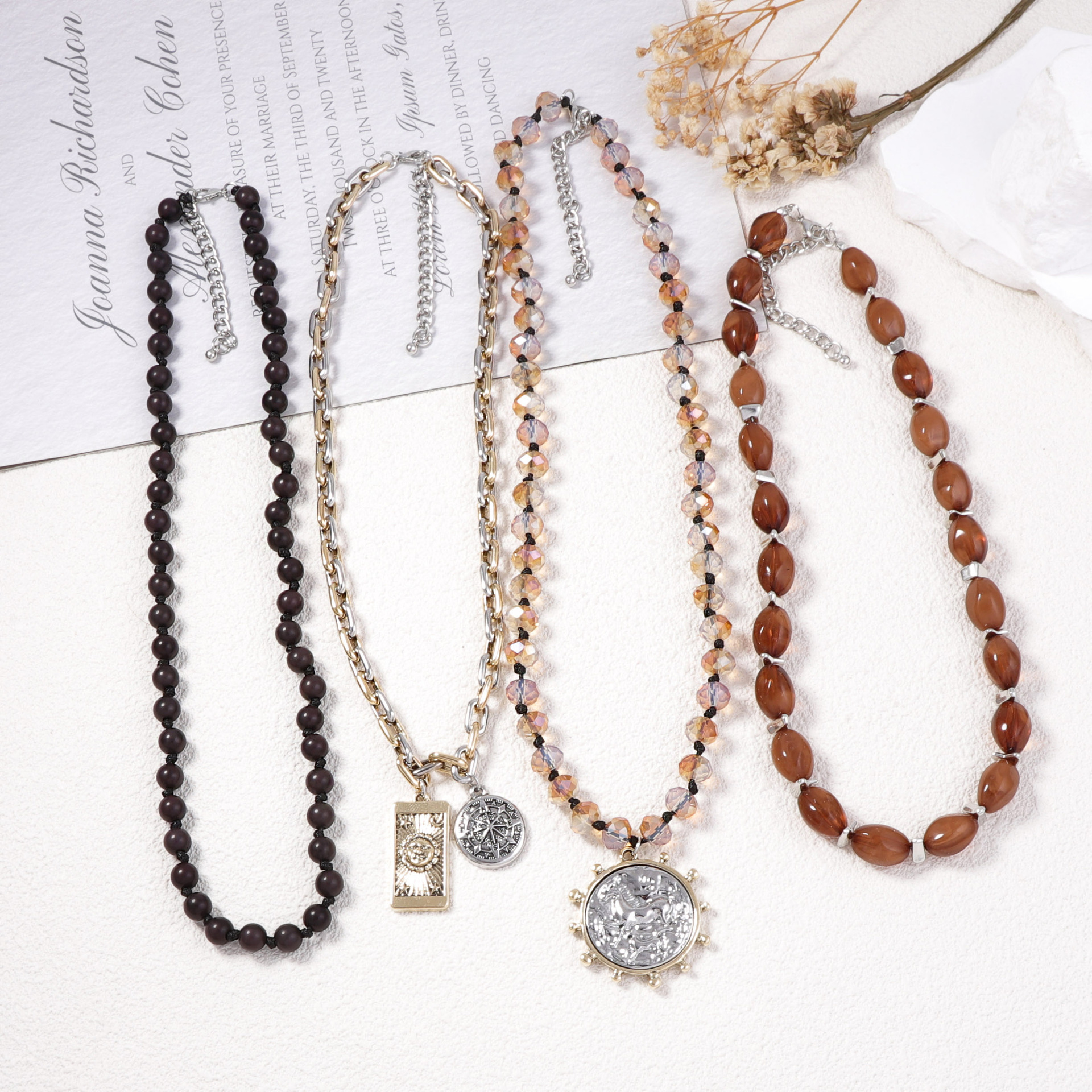 1:Color block necklace