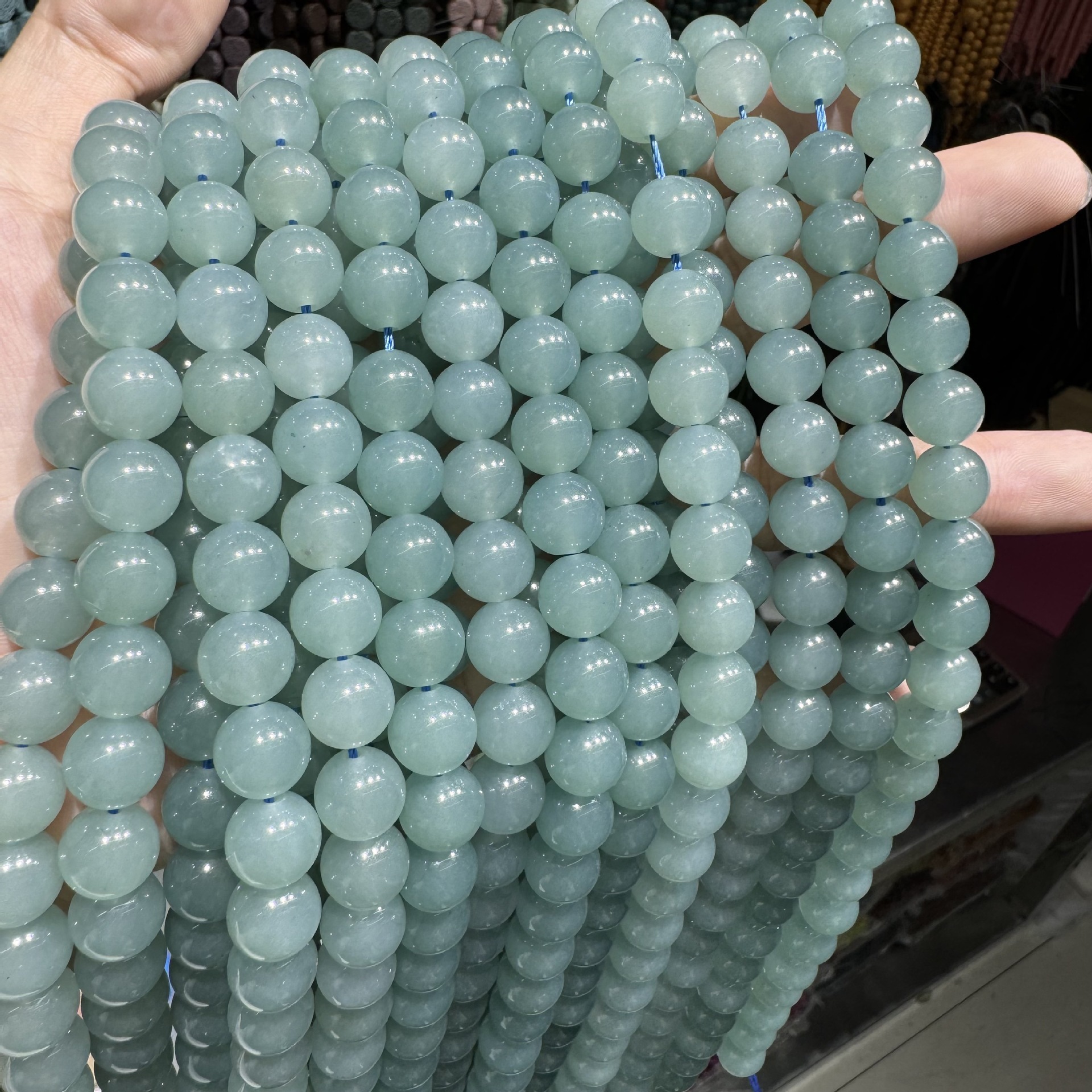 Optimized blue water (chalcedony) 6MM