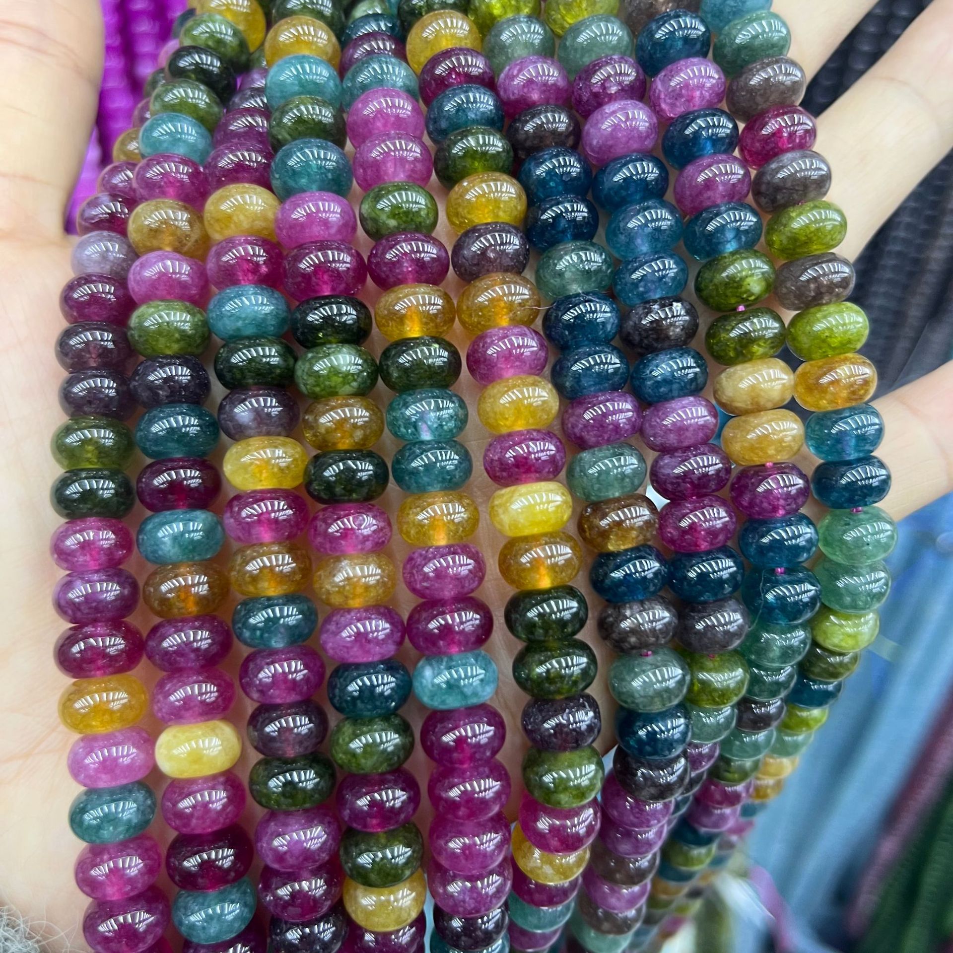 7:Abacus beads 5×8mm, about 72 beads