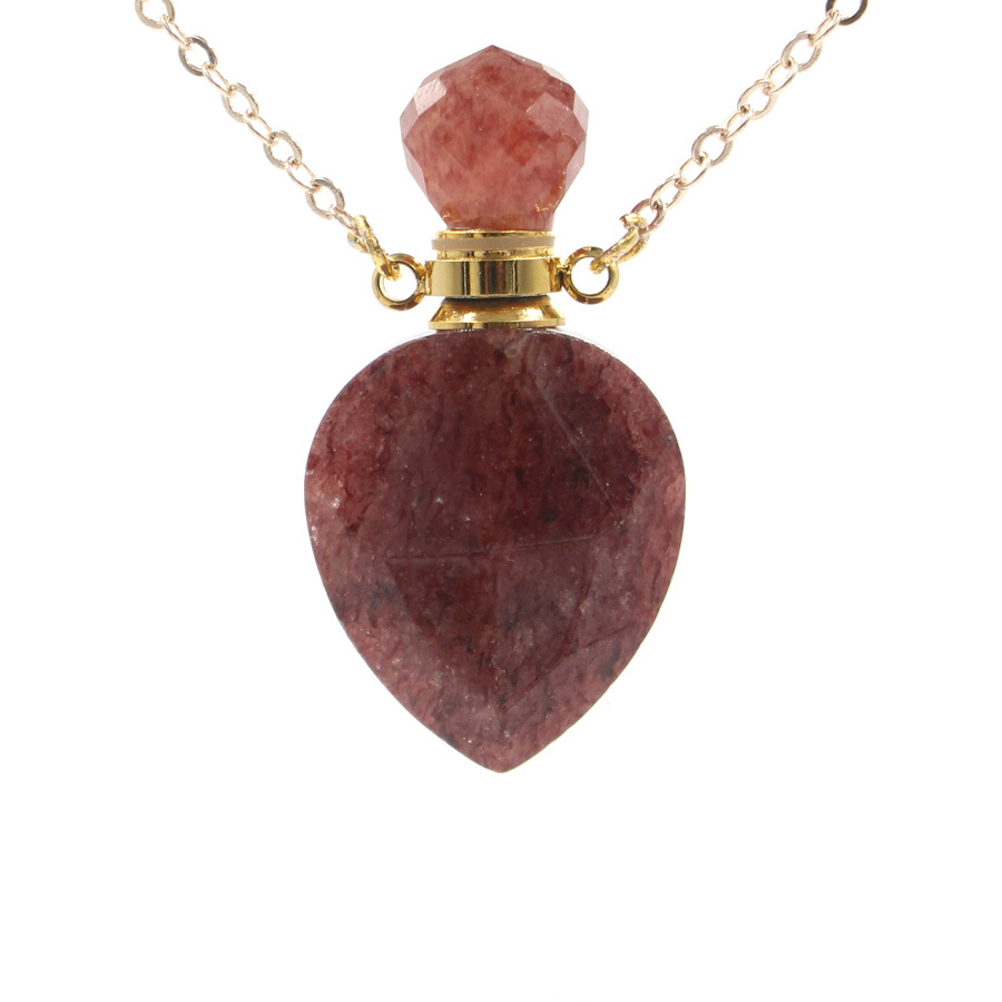 14:Strawberry crystal (including chain)