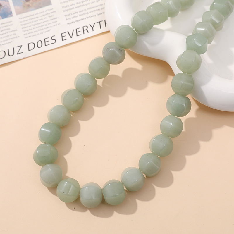 Green Aventurine Pumpkin bead 13*12mm