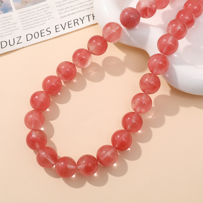 1:Watermelon crystal round bead 14mm