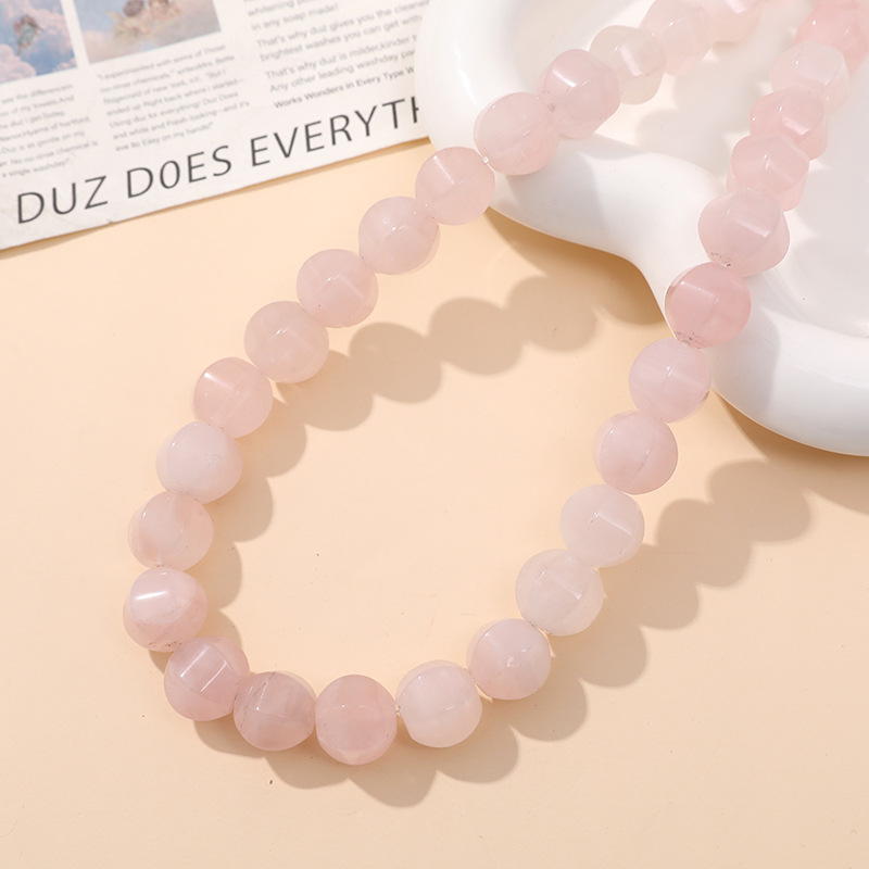 2:Rose Quartz Pumpkin bead 13*12mm