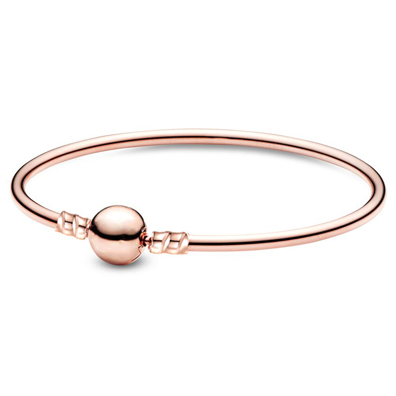 8:rose gold round buckle bracelet