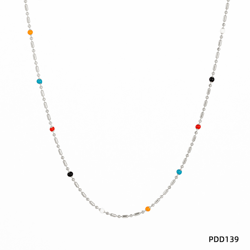 PDD139 necklace Silver   color