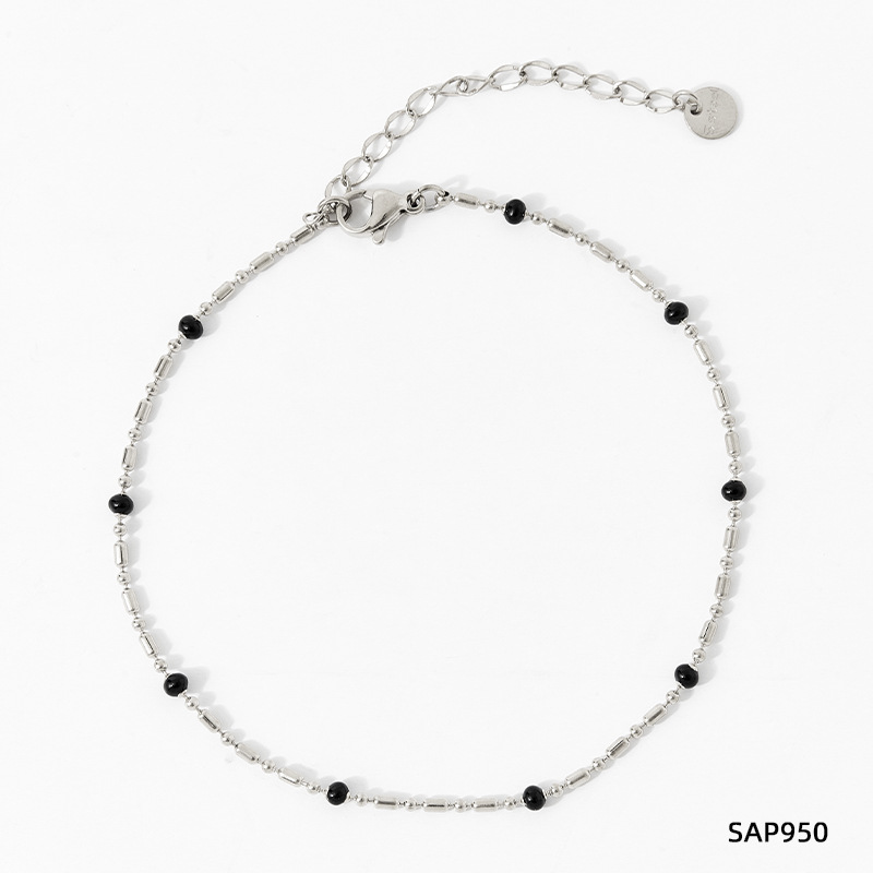 SAP950 bracelet Silver   dazzling black