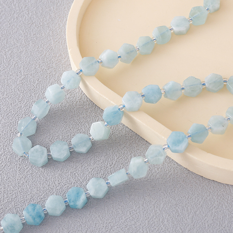 Hexagonal aquamarine