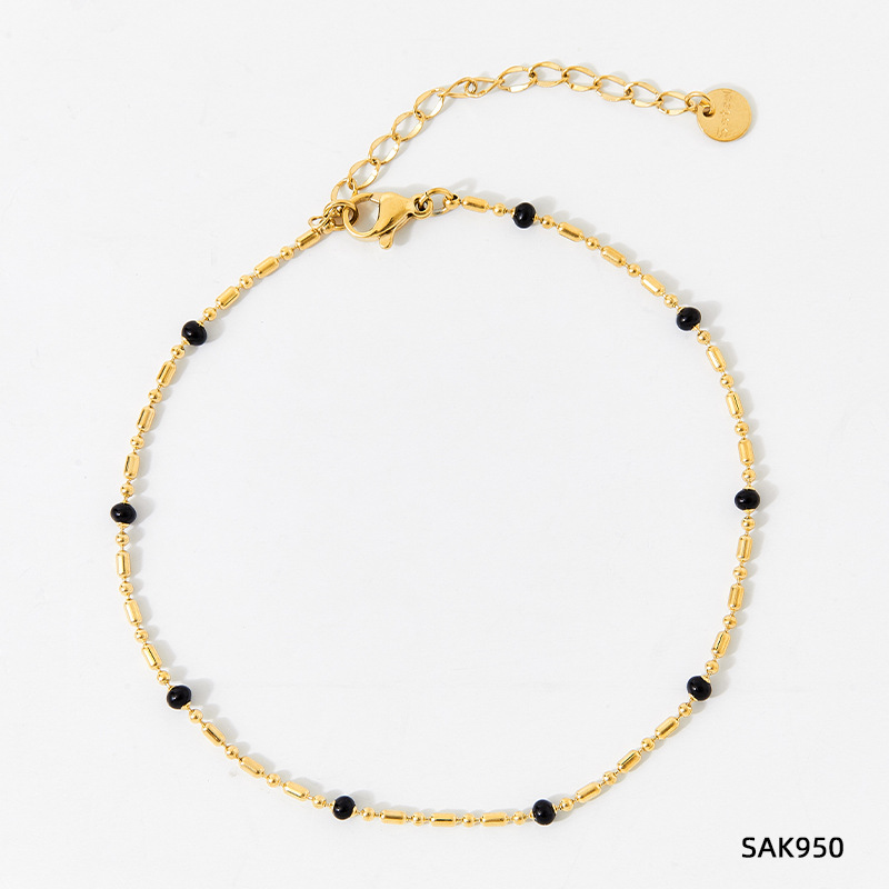 7:SAK950 bracelet gold dazzling black