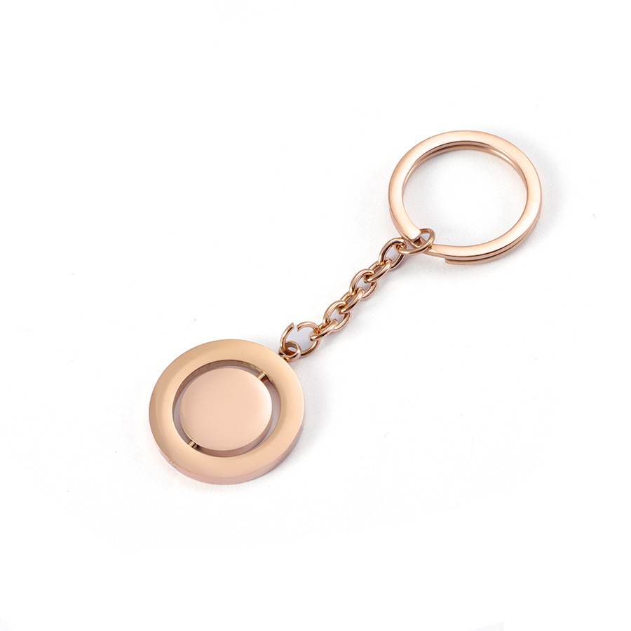 Rose gold key chain