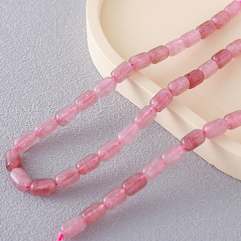 Bucket Beads Strawberry Crystal