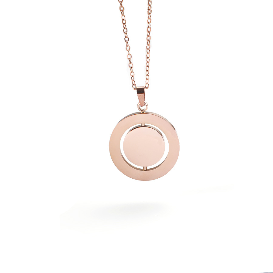3:Rose gold necklace