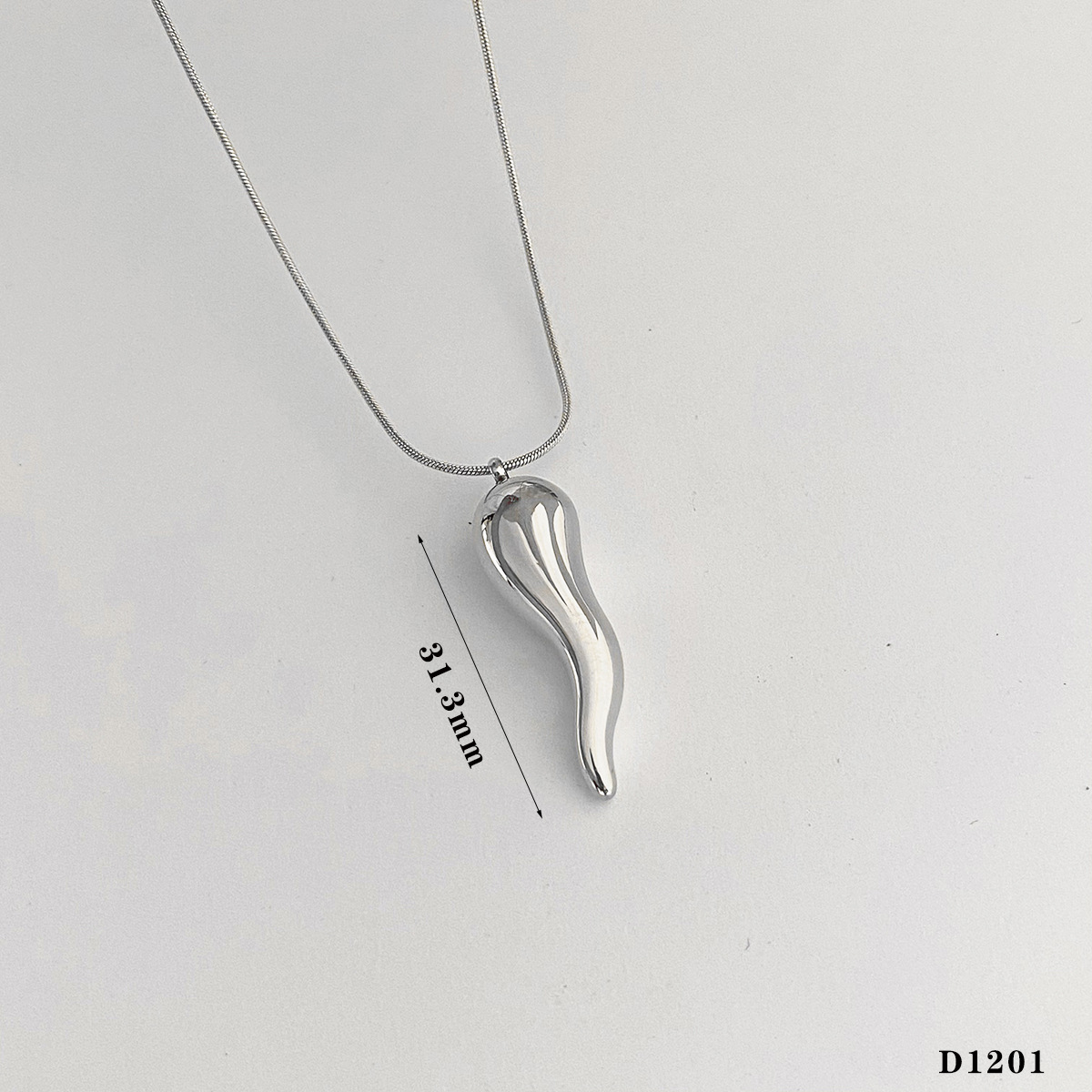 4:silver small size Necklace (D1201)