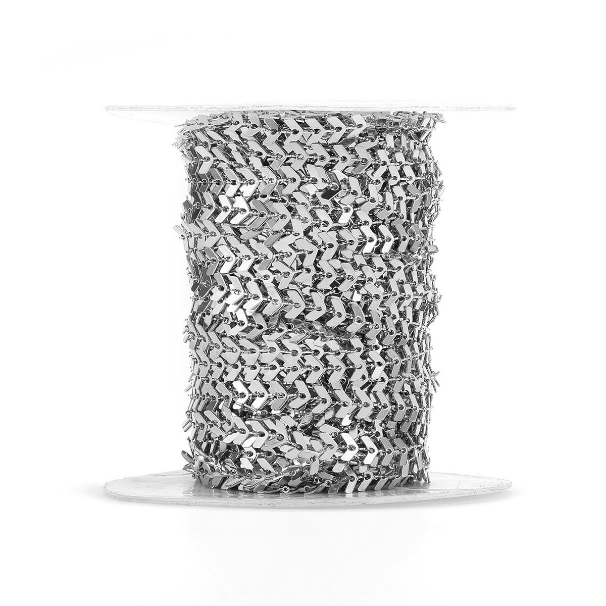 2:6mm glossy aircraft chain steel color 1m