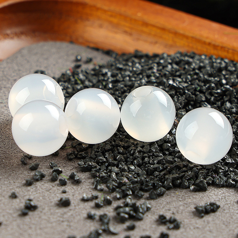 4 agate blanche