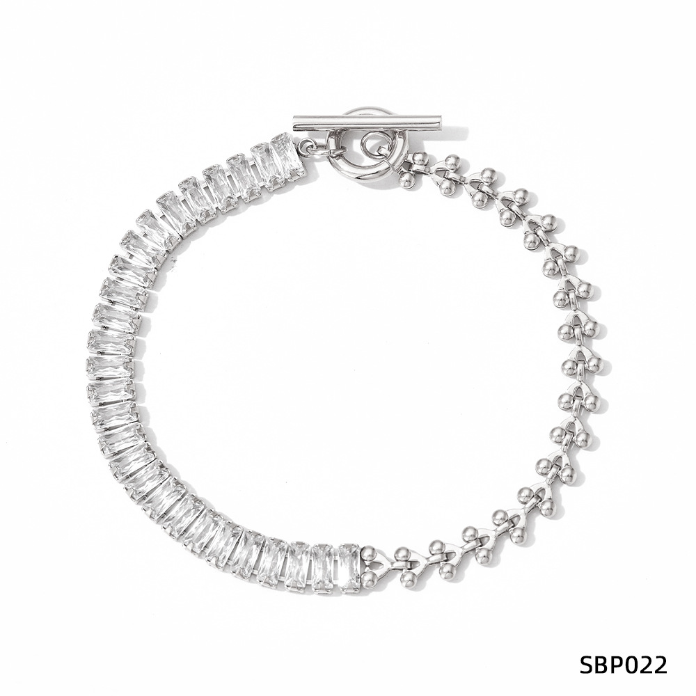 SBP022 bracelet silver white