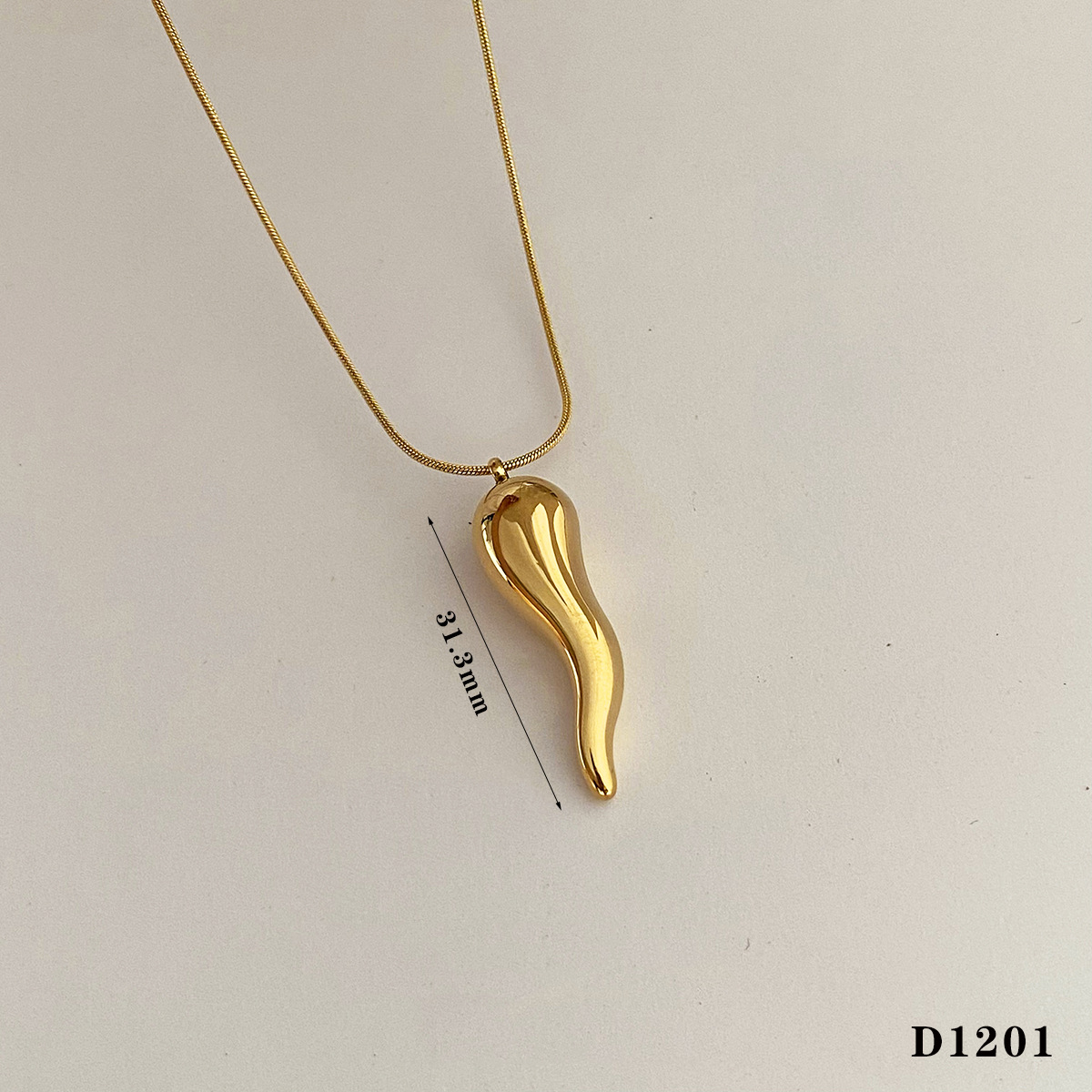 Gold small size Necklace (D1201)