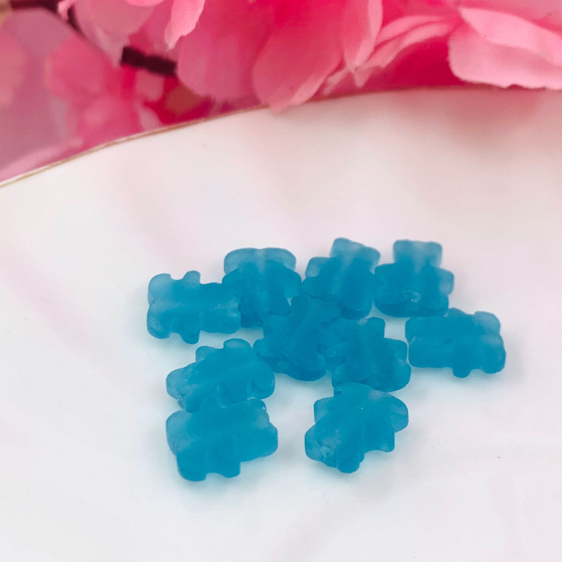 Frosted light lake blue